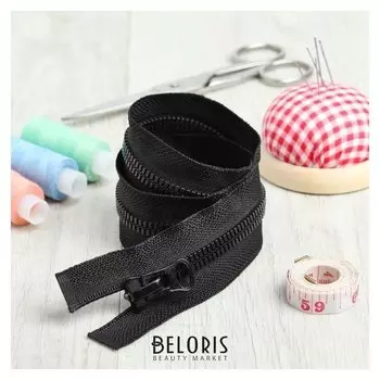 Молния «Трактор», №7-8, разъёмная, 60 см, цвет чёрный