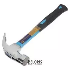 Молоток-гвоздодер Tundra, боек с магнитом, фиберглассовая 2К рукоятка, 750 г