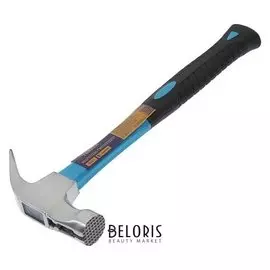 Молоток-гвоздодер Tundra, боек с магнитом, фиберглассовая 2К рукоятка, 500 г