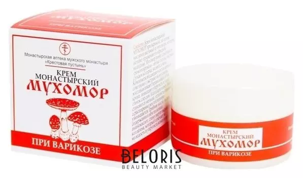 Монастырский крем при варикозе «Мухомор»