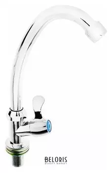 Моносмеситель Accoona A4786-1, с гайкой, силумин, хром