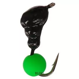 Мормышка безнасадочная «Муравей» с ушком, вес 0,6 г, шарик зелёный, 5 шт.