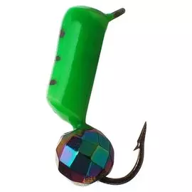 Мормышка столбик 3 «Хамелеон», цвет зелёный