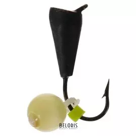 Мормышка вольфрам «Конус» 3, с камнем «кошачий глаз» 318