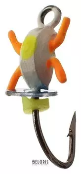 Мормышка жук 2, цвет белый