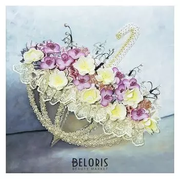 Мозаика из пайеток на холсте "Романтика дождя"