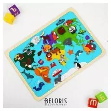 Мозаика Карта мира 82 детали