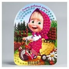 Мозаика стикерная форменная Очень добрый день + стразы