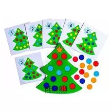 Мозаика Умная ёлочка диаметр кружков — 2 см