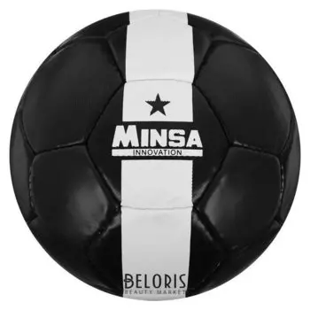 Мяч футбольный Minsa, размер 5, 32 панели, PU, ручная сшивка, латексная камера, 400 г
