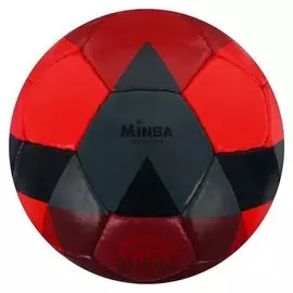 Мяч футбольный Minsa, размер 5, 32 панели, PU, ручная сшивка, латексная камера, 400 г