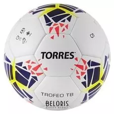 Мяч футбольный Torres Trofeo TB, размер 5, 32 панели, микрофибра, цвет белый