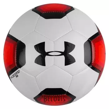 Мяч футбольный Under Armour Desafio 395, размер 5, 32 панели, Tpu, машинная сшивка, белый/красный