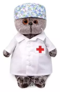 Мягкая игрушка Басик - доктор 30 см