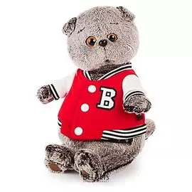 Мягкая игрушка Басик в клубной куртке 22 см