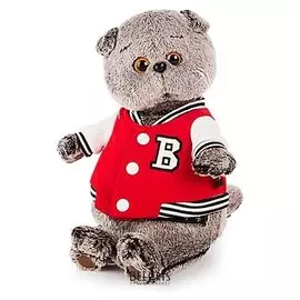 Мягкая игрушка Басик в клубной куртке 25 см