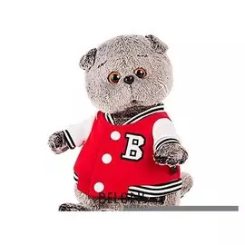 Мягкая игрушка Басик в клубной куртке 30 см