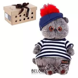 Мягкая игрушка «Басик» в тельняшке и берете, 22 см