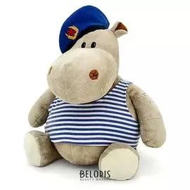 Мягкая игрушка Бегемот Десантник