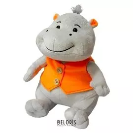 Мягкая игрушка «Бегемотик саша улыбчивый» озвученный, 23 см