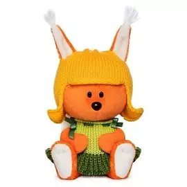 Мягкая игрушка Белка Бика в шапочке и платье 15 см