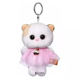 Мягкая игрушка-брелок «Кошечка Ли Ли в платье» 12 см