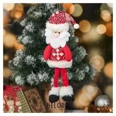 Мягкая игрушка "Дед Мороз с узорами"