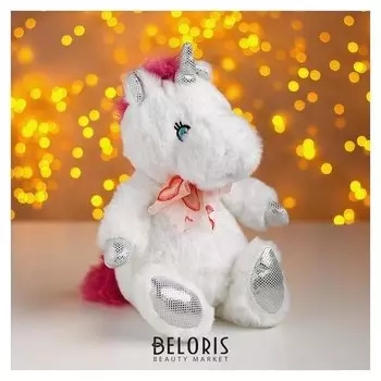 Мягкая игрушка «Единорог с бантом»