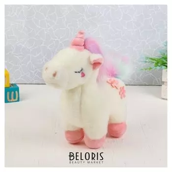 Мягкая игрушка Единорог с цветами