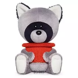 Мягкая игрушка Енот Лёка в свитере 15 см