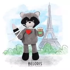 Мягкая игрушка Енот Веня с сердечком