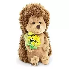 Мягкая игрушка «Ежик Колюнчик: Солнечный букет» 20 см