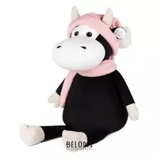 Мягкая игрушка «Коровка маша в шарфе и шапке», 23 см