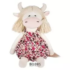 Мягкая игрушка «Коровка варвара в цветном сарафане», 27 см