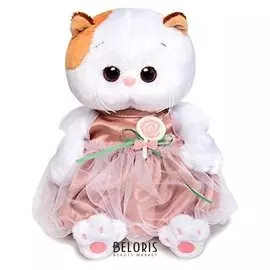 Мягкая игрушка Кошечка Ли-Ли BABY в платье с леденцом, 20 см