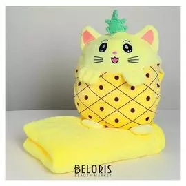 Мягкая игрушка «Кошечка», с пледом