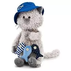 Мягкая игрушка «Кот Обормот: Рыбак» 20 см