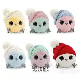 Мягкая игрушка «КТОтик в шапке с помпонами» 13 см