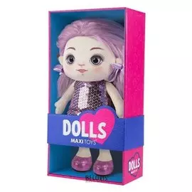 Мягкая игрушка «Кукла василиса» фиолетовом платье, 35 см