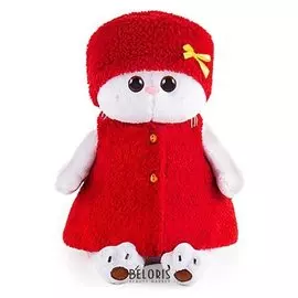 Мягкая игрушка Ли-Ли в красной безрукавке и шапочке 24 см