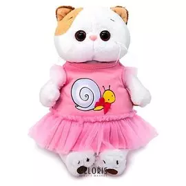 Мягкая игрушка Ли-Ли в платье с принтом 24 см