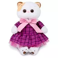 Мягкая игрушка Ли-Ли в платье в клетку 27 см