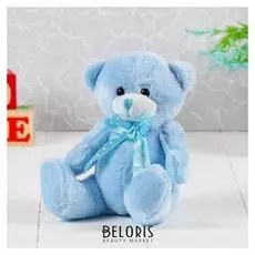 Мягкая игрушка Медведь с бантом в горошек