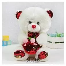 Мягкая игрушка Мишка с мешочком пайетки