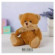 Мягкая игрушка "Мишка в вязаном шарфике"