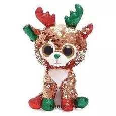 Мягкая игрушка Олень Tegan в пайетках 15 см