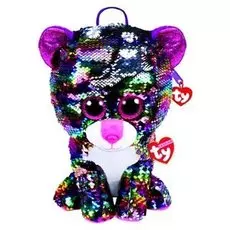 Мягкая игрушка-рюкзак Кошечка Dotty разноцветная с пайетками