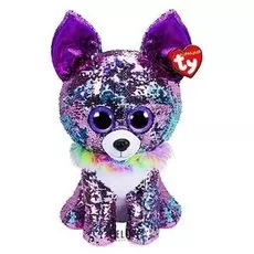 Мягкая игрушка Собака чихухуа в пайетках 15 см