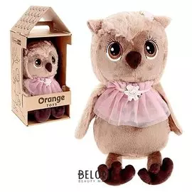 Мягкая игрушка Сова Соня Элегантность 25 см