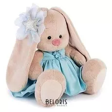 Мягкая игрушка «Зайка Ми» в голубом платье со звездой